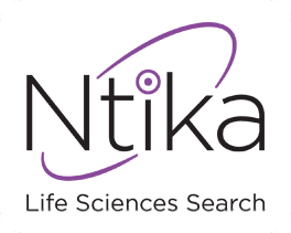 A logo of ntika life sciences search